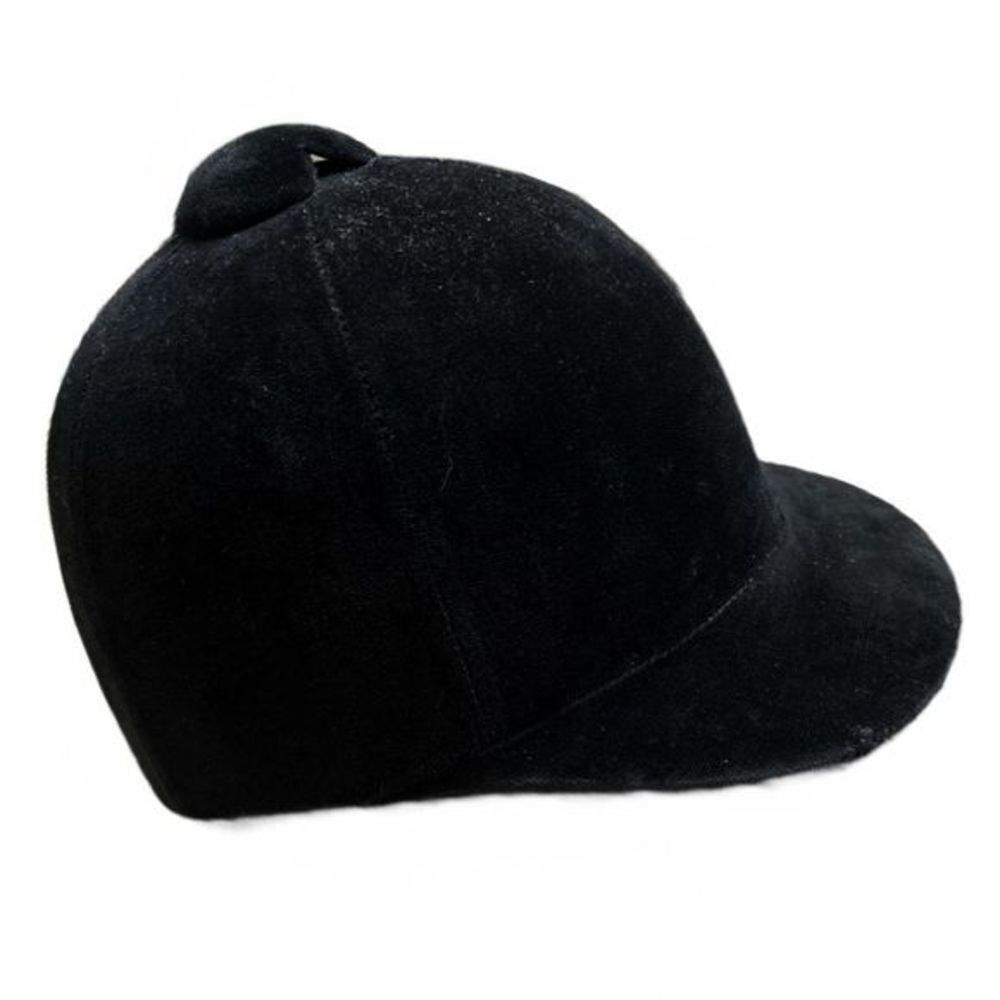 Country Rider Custom Made Black Velvet Riding Helmet -‎ Size 6 7-8
